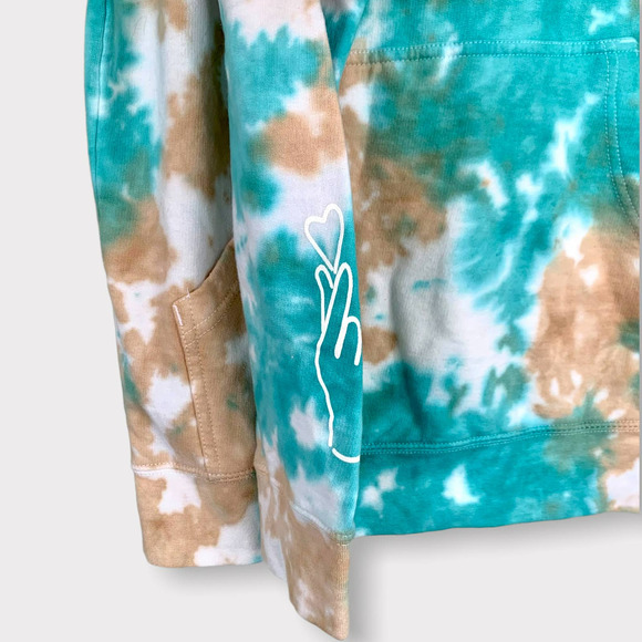 By Samii Ryan Pure Angel Tie Dye Hoodie in Cloud Blue Size Large - Picture 6 of 14
